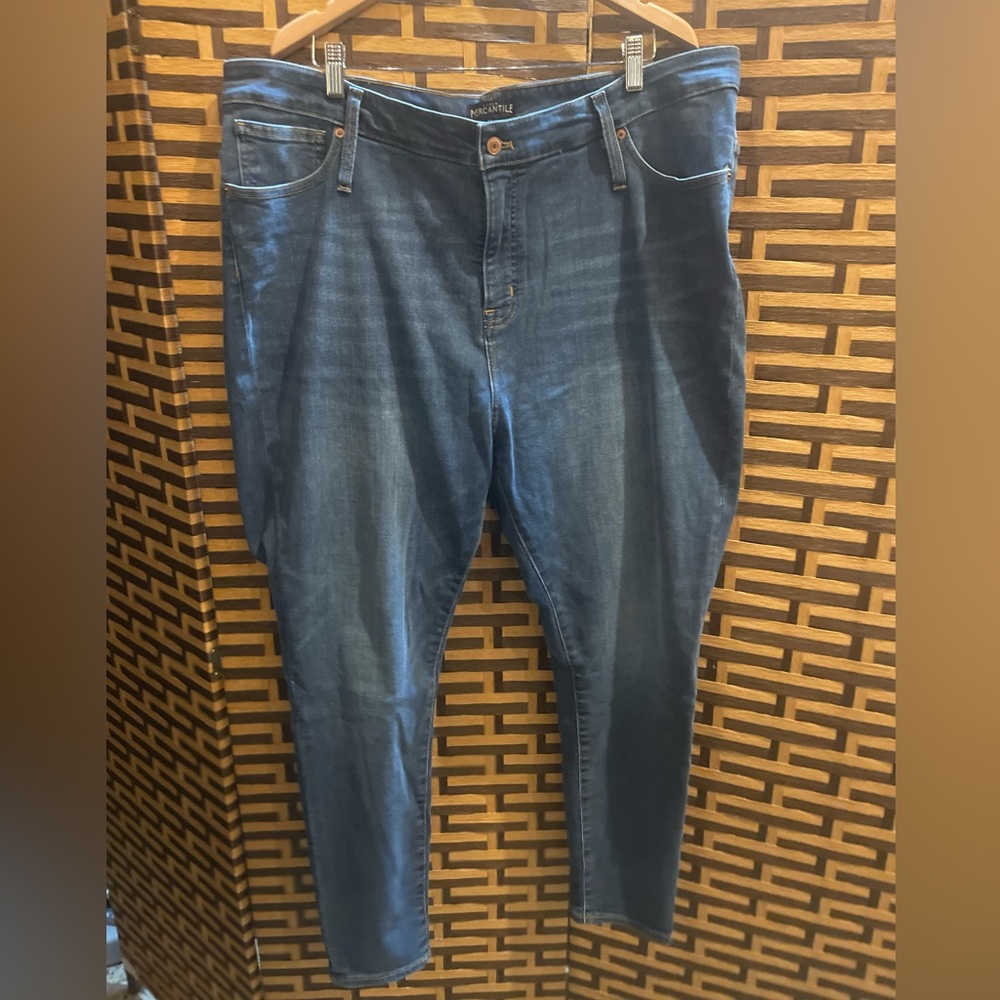 J. Crew Factory Women's Skinny Jeans in Dark Blue Wash